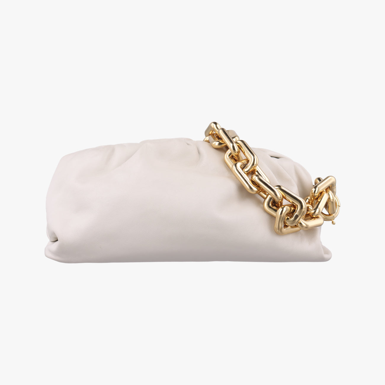 THE Chain Pouch White lambskin B08931202U
