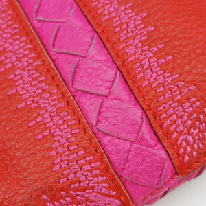 Intrecciato Orange×Pink lambskin B00268622W