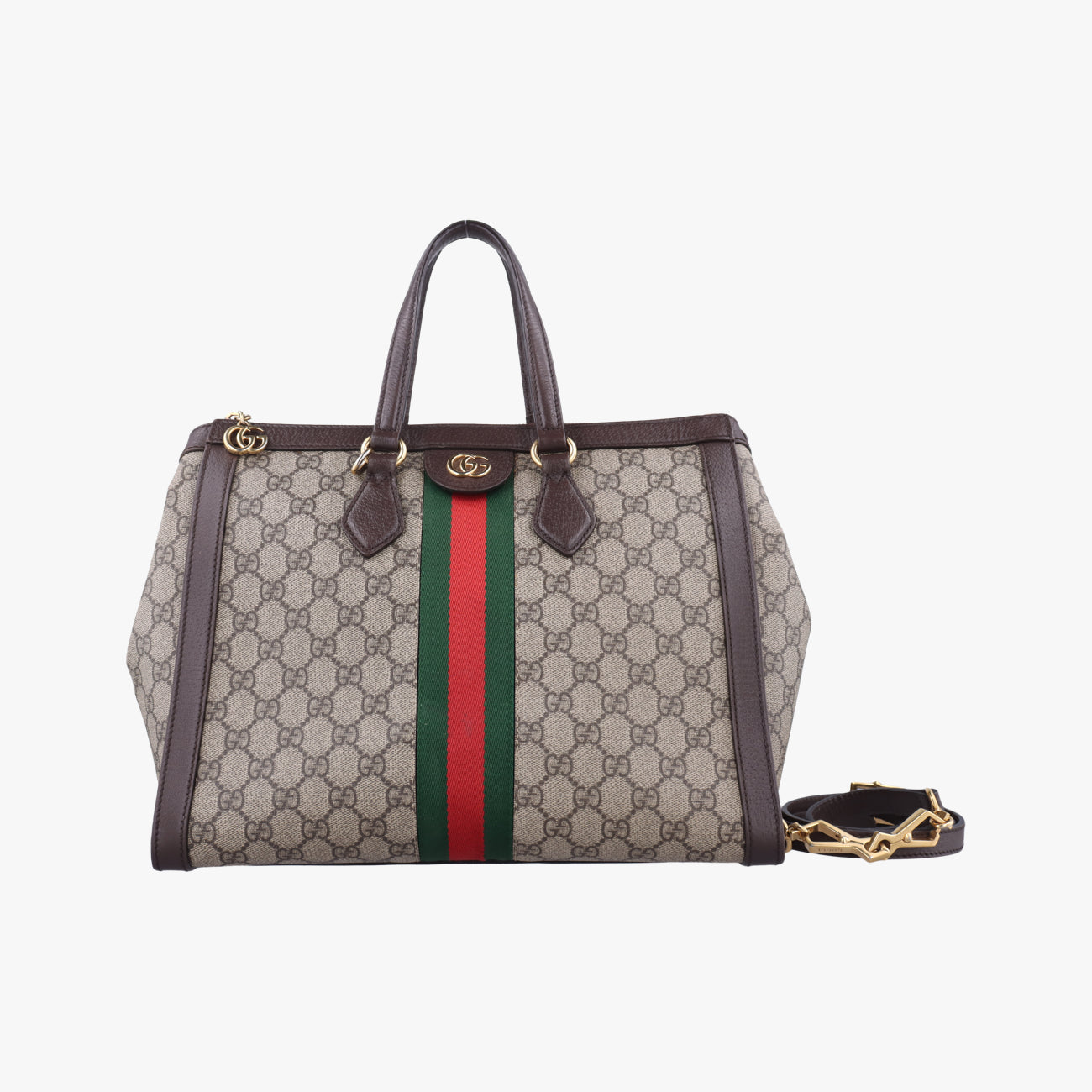 Ophidia Beige x Brown x Red x Green PVC coated canvas x leather H028197617