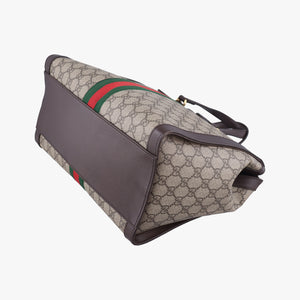 Ophidia Beige x Brown x Red x Green PVC coated canvas x leather H028197617