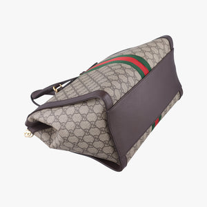 Ophidia Beige x Brown x Red x Green PVC coated canvas x leather H028197617