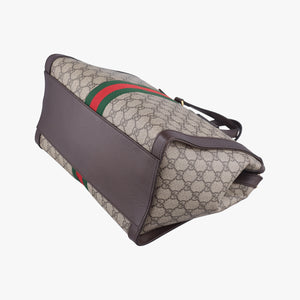 Ophidia Beige x Brown x Red x Green PVC coated canvas x leather H028197617