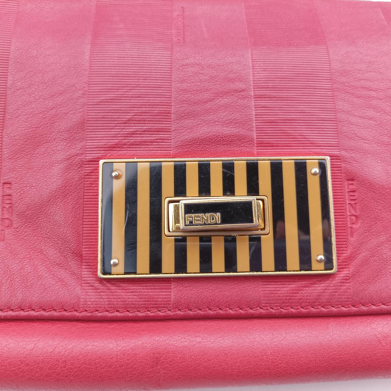 Pequin Embossed Striped Claudia Red Leather 8BT204-F00 129-2566