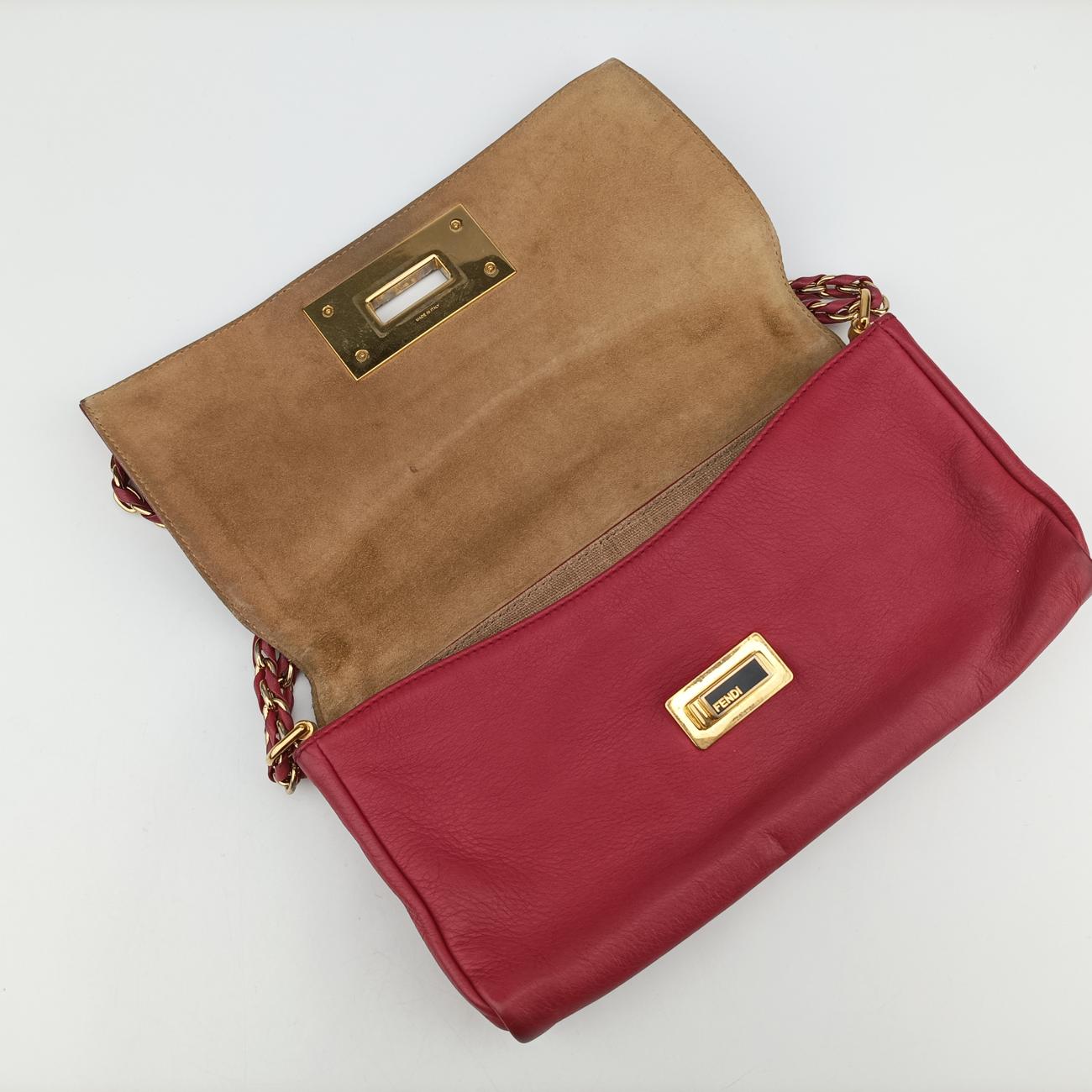 Pequin Embossed Striped Claudia Red Leather 8BT204-F00 129-2566