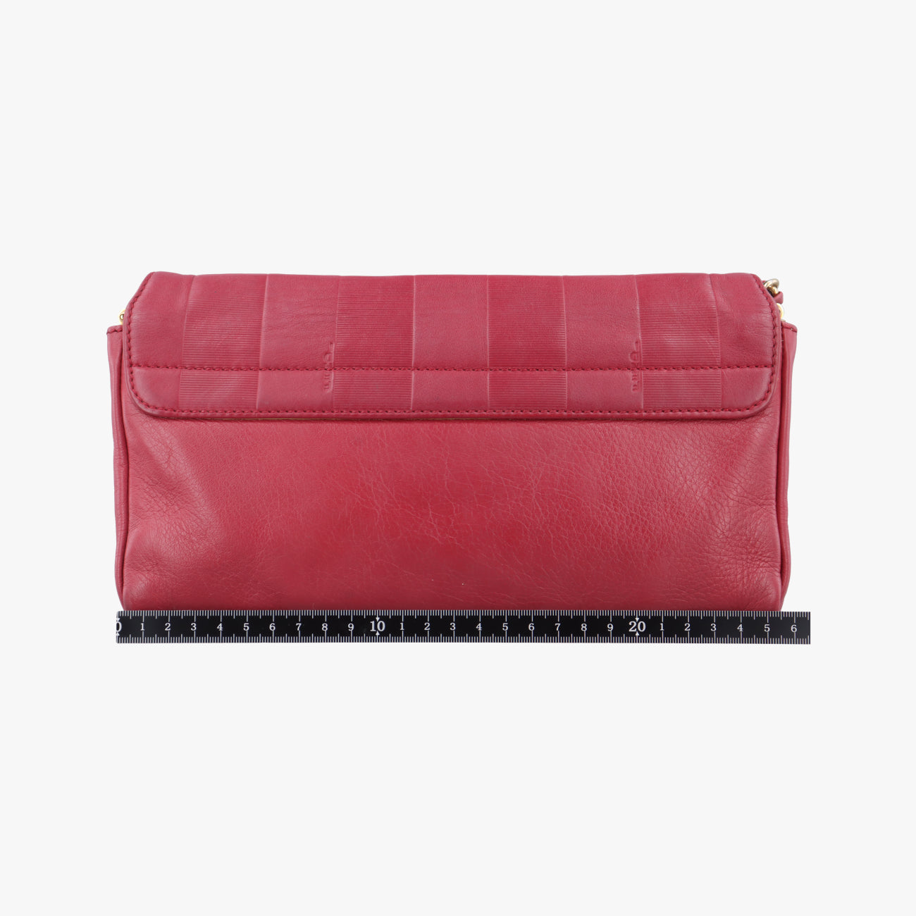 Pequin Embossed Striped Claudia Red Leather 8BT204-F00 129-2566
