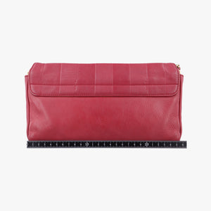 Pequin Embossed Striped Claudia Red Leather 8BT204-F00 129-2566