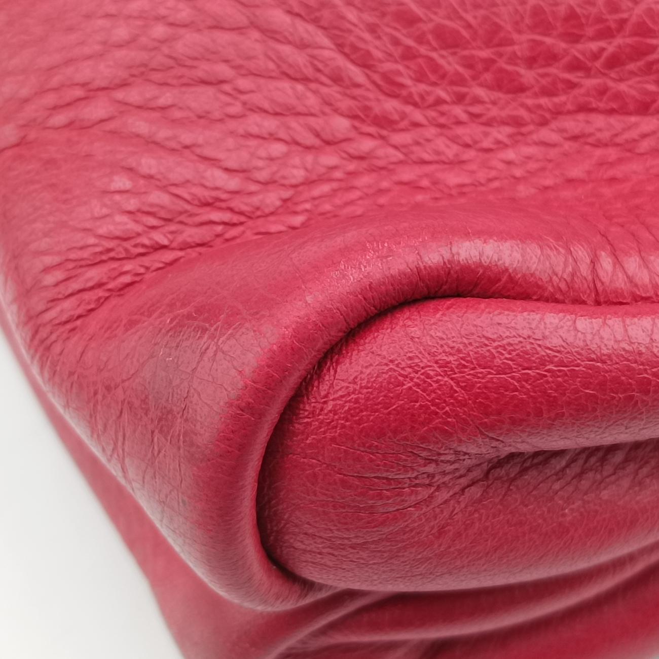 Pequin Embossed Striped Claudia Red Leather 8BT204-F00 129-2566