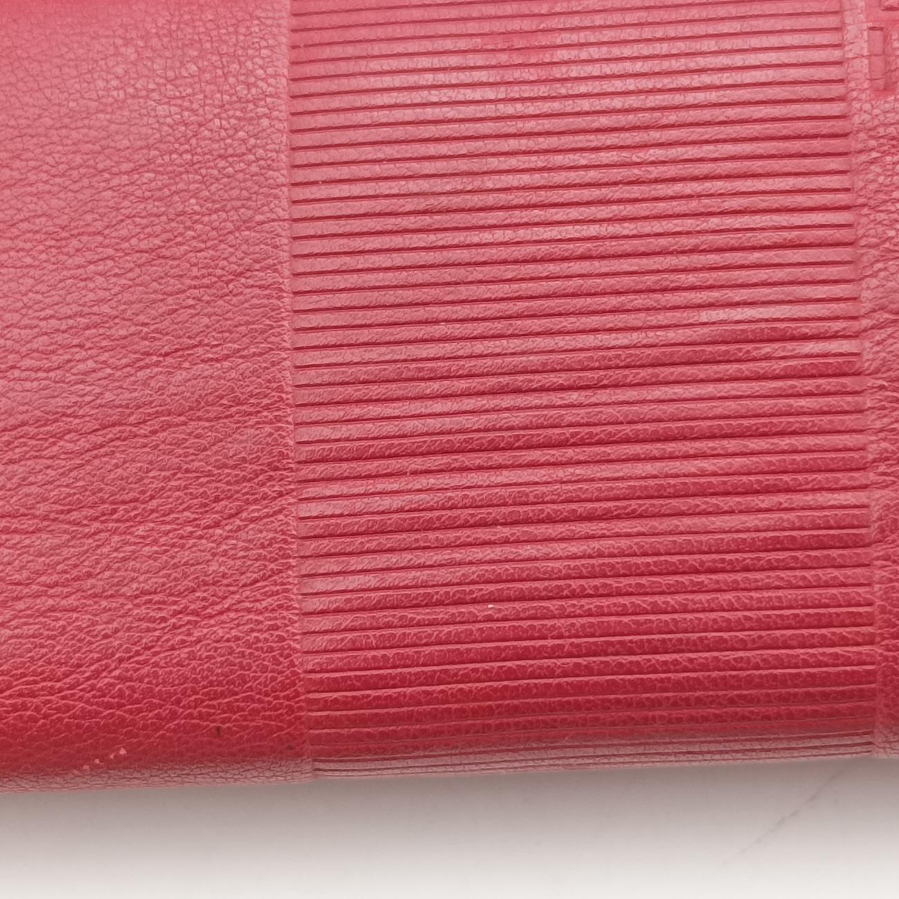 Pequin Embossed Striped Claudia Red Leather 8BT204-F00 129-2566