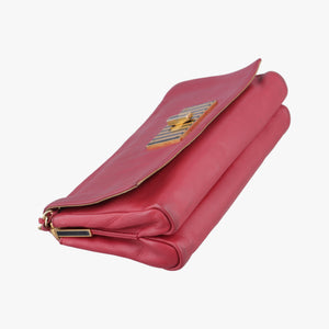 Pequin Embossed Striped Claudia Red Leather 8BT204-F00 129-2566