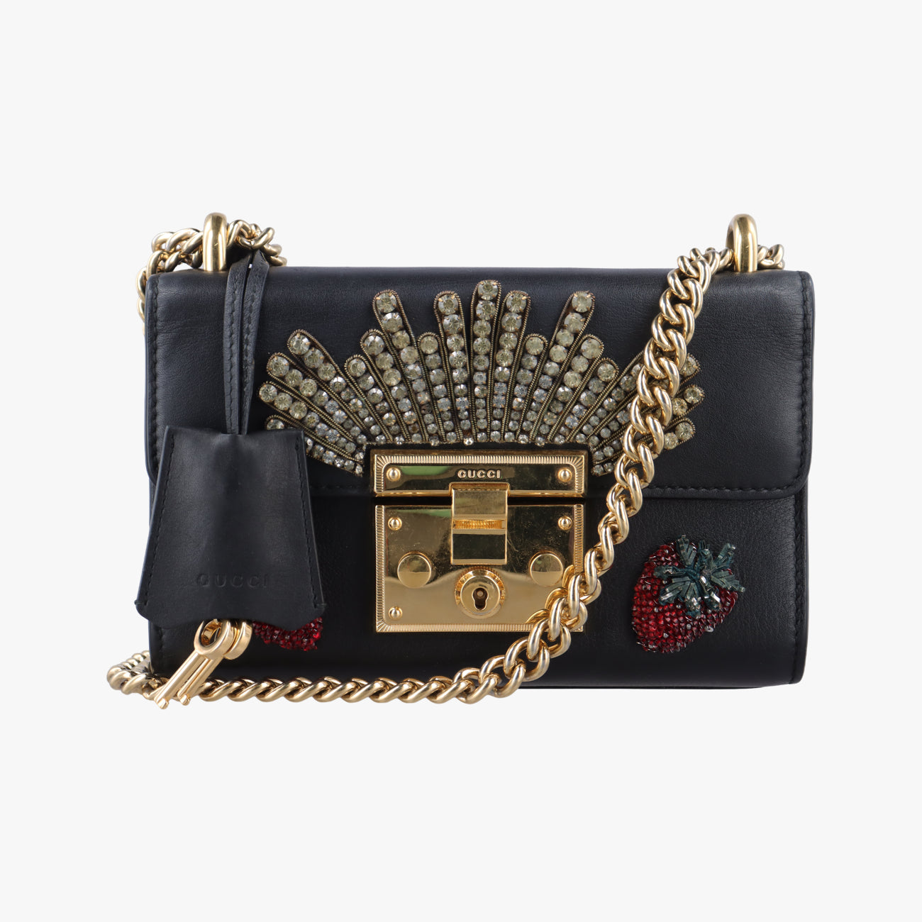 Padlock Black Leather B021312556