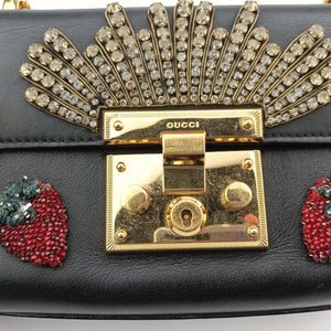Padlock Black Leather B021312556