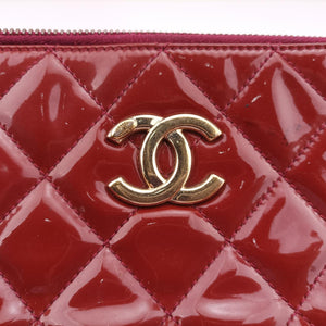Crown CC Double Zip Bordeaux Patent×Leather 20501866