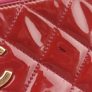 Crown CC Double Zip Bordeaux Patent×Leather 20501866