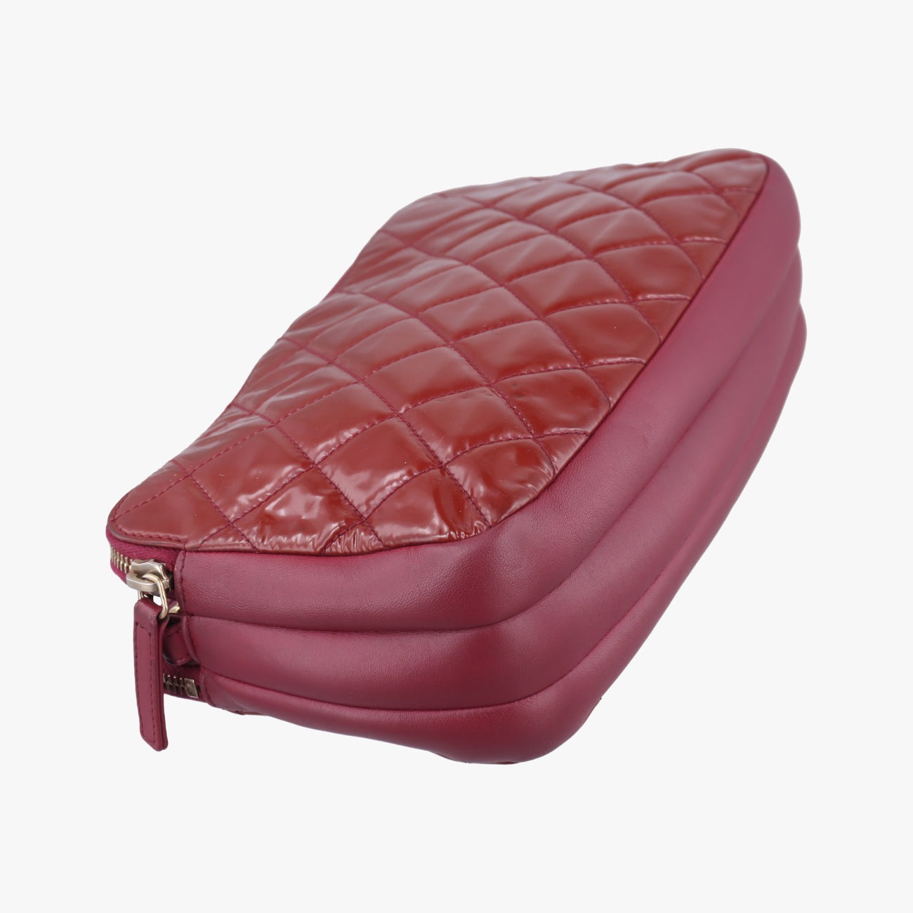 Crown CC Double Zip Bordeaux Patent×Leather 20501866