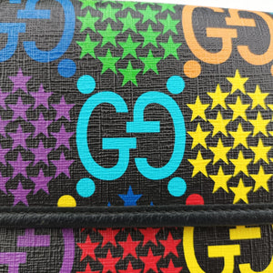 GG Psychedelic Black×Multicolour PVC coated canvas C031570545