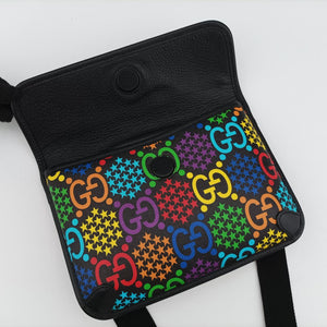 GG Psychedelic Black×Multicolour PVC coated canvas C031570545