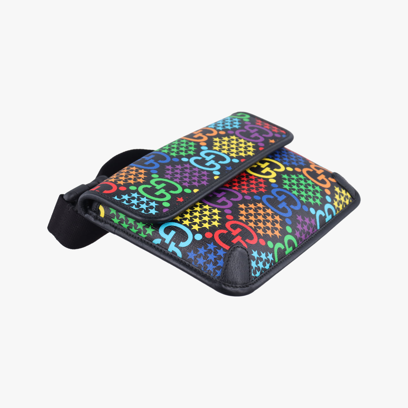 GG Psychedelic Black×Multicolour PVC coated canvas C031570545