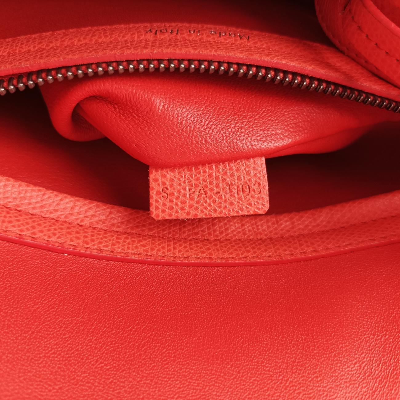 Luggage Small Square Phantom Orange Leather S-PA-1103