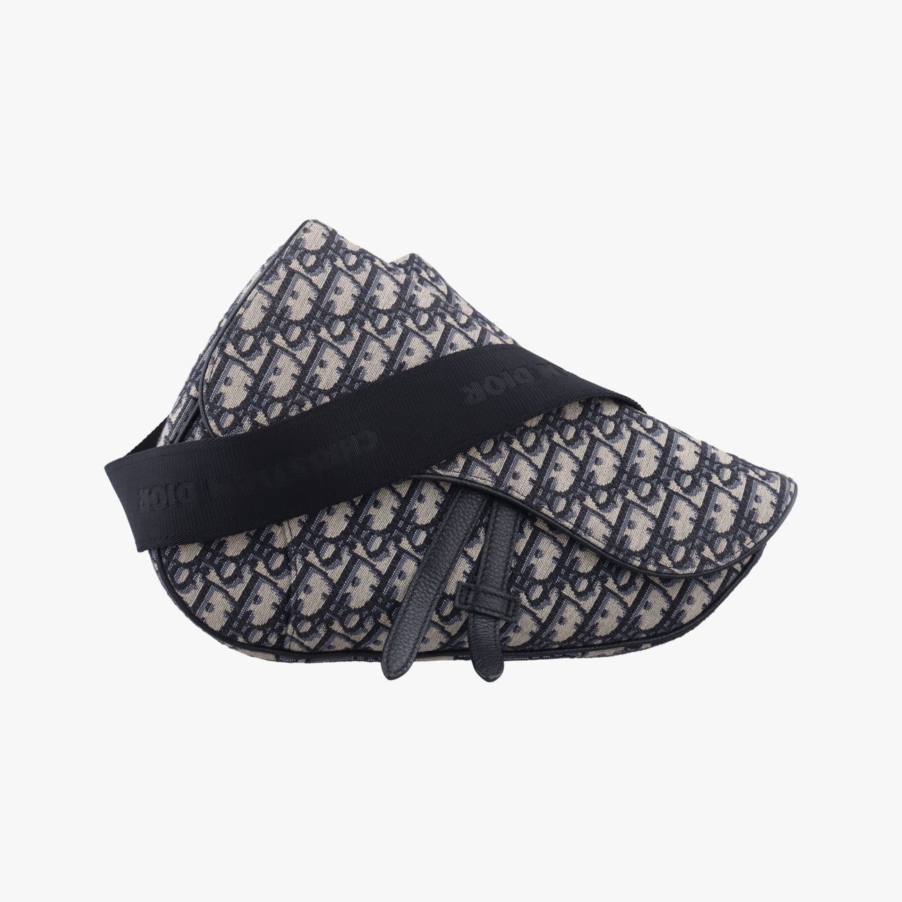 Saddlebags Gray x Navy Jacquard x Leather 21-BO-1210