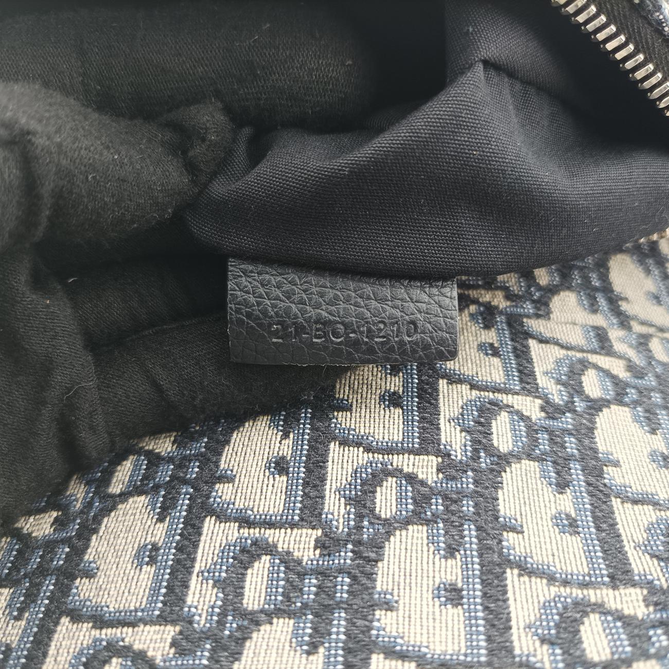 Saddlebags Gray x Navy Jacquard x Leather 21-BO-1210