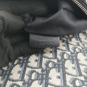 Saddlebags Gray x Navy Jacquard x Leather 21-BO-1210