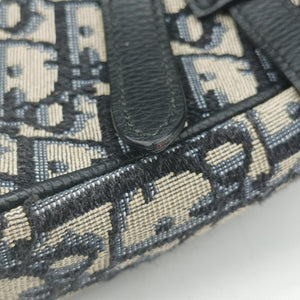 Saddlebags Gray x Navy Jacquard x Leather 21-BO-1210