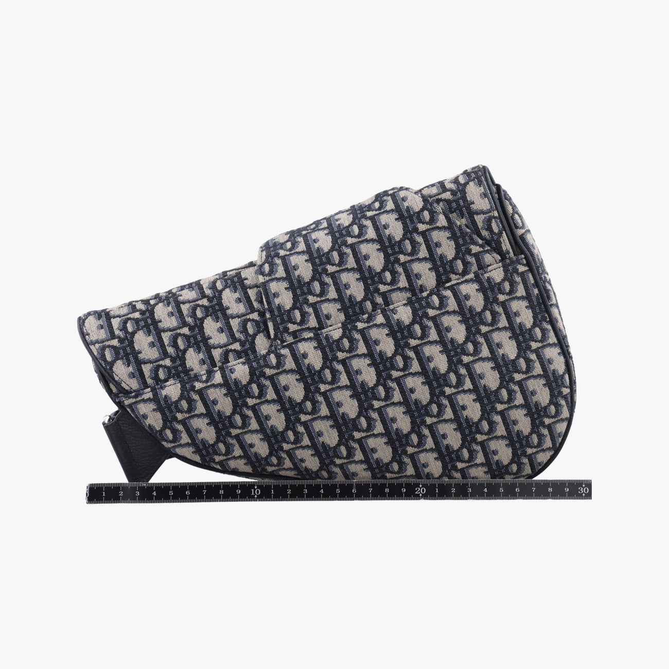 Saddlebags Gray x Navy Jacquard x Leather 21-BO-1210