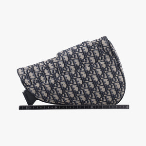 Saddlebags Gray x Navy Jacquard x Leather 21-BO-1210
