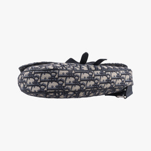 Saddlebags Gray x Navy Jacquard x Leather 21-BO-1210