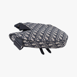 Saddlebags Gray x Navy Jacquard x Leather 21-BO-1210