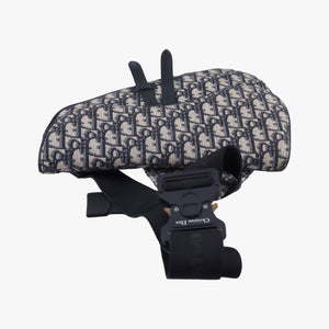 Saddlebags Gray x Navy Jacquard x Leather 21-BO-1210