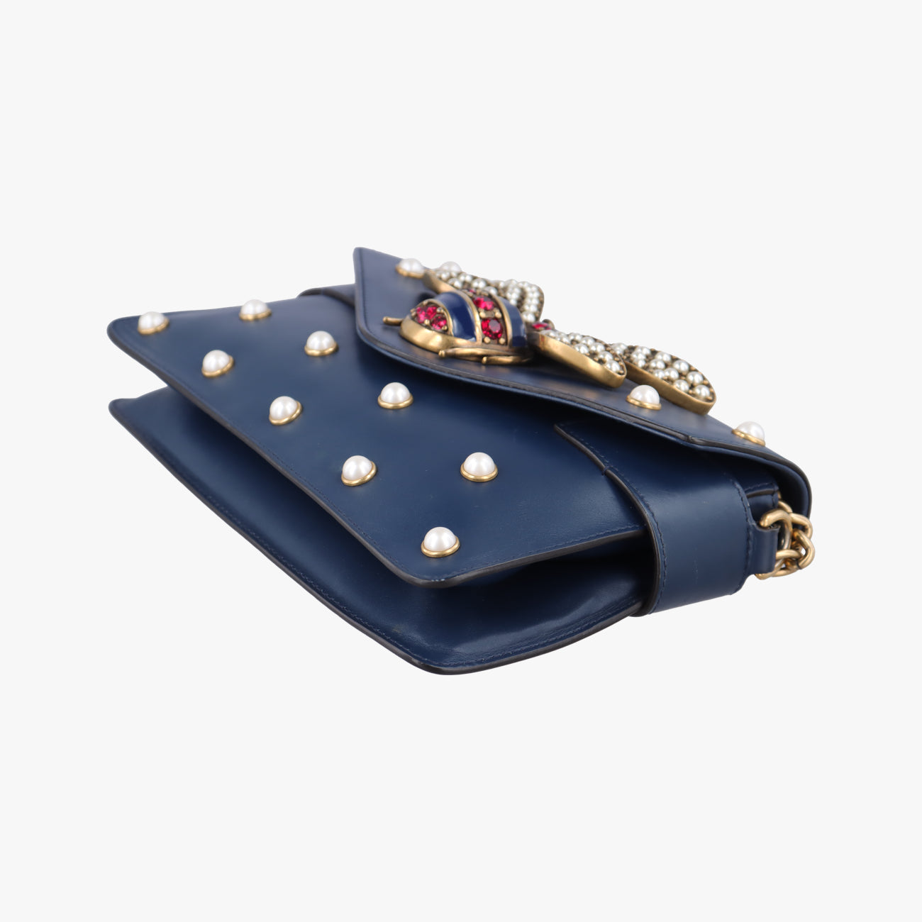 Broadway Pearl Bee Blue Leather D022501839