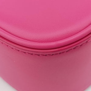 LE 5 À 7Mini Hobo Rose red Leather PLB657228.0122