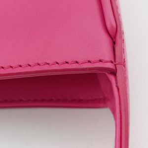 LE 5 À 7Mini Hobo Rose red Leather PLB657228.0122