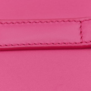 LE 5 À 7Mini Hobo Rose red Leather PLB657228.0122