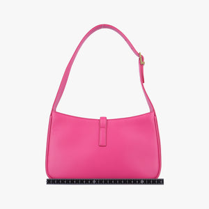 LE 5 À 7Mini Hobo Rose red Leather PLB657228.0122