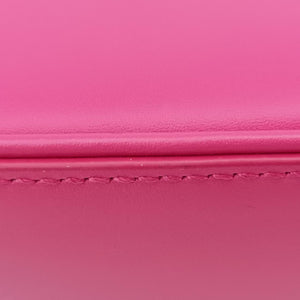 LE 5 À 7Mini Hobo Rose red Leather PLB657228.0122