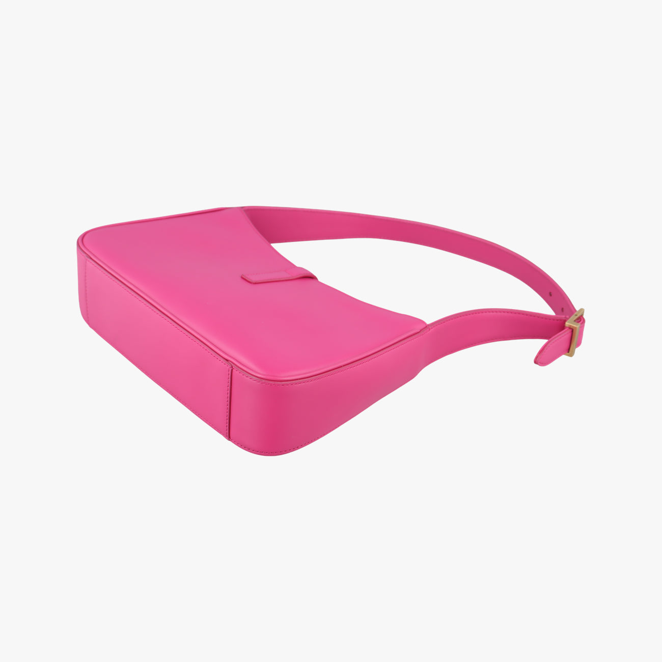 LE 5 À 7Mini Hobo Rose red Leather PLB657228.0122