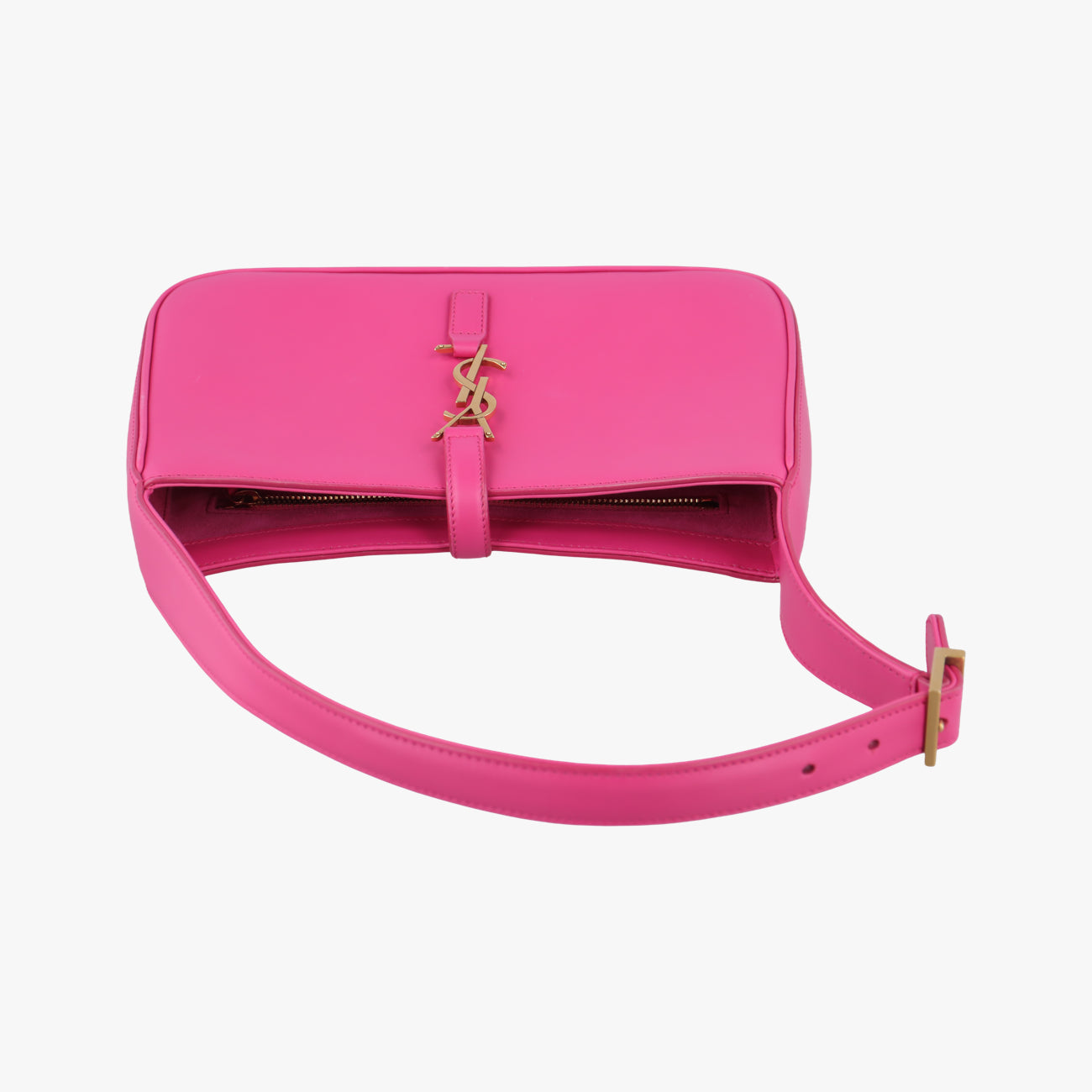 LE 5 À 7Mini Hobo Rose red Leather PLB657228.0122