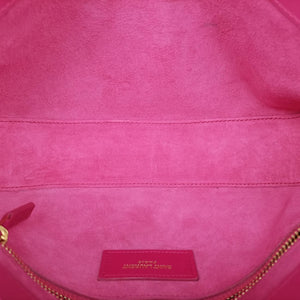 LE 5 À 7Mini Hobo Rose red Leather PLB657228.0122