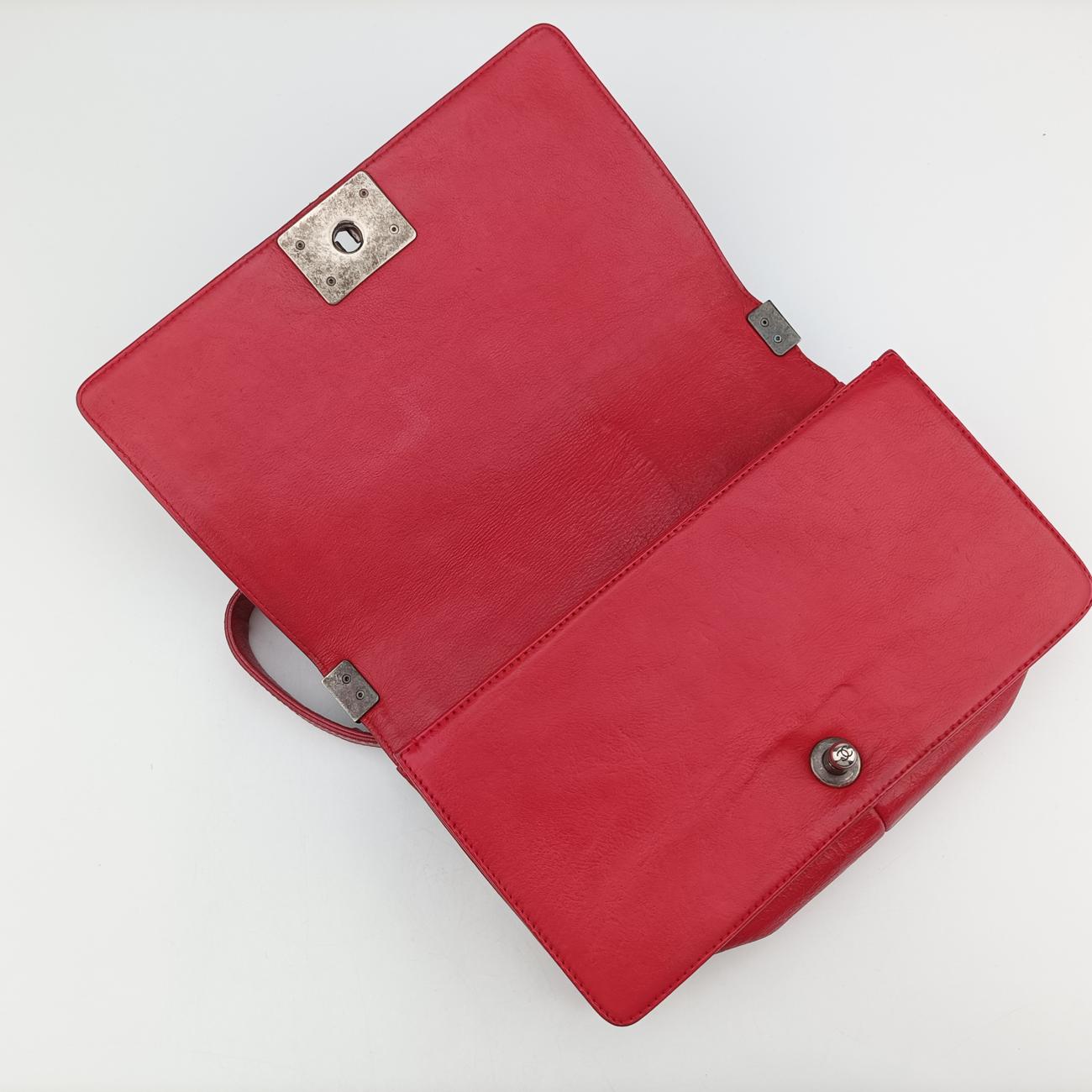 BOY CHANEL Red Leather 18893037
