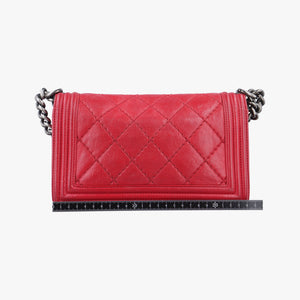 BOY CHANEL Red Leather 18893037