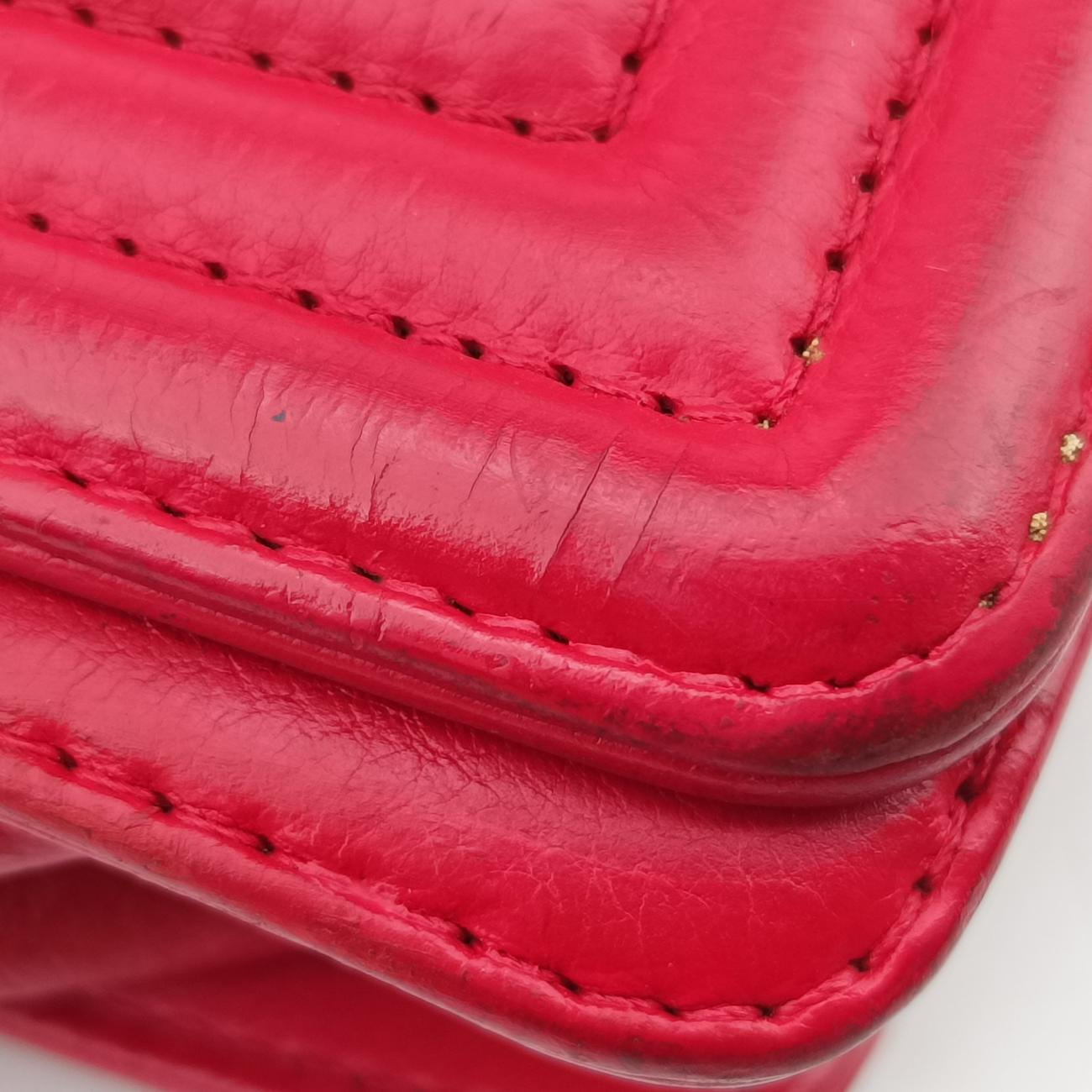 BOY CHANEL Red Leather 18893037
