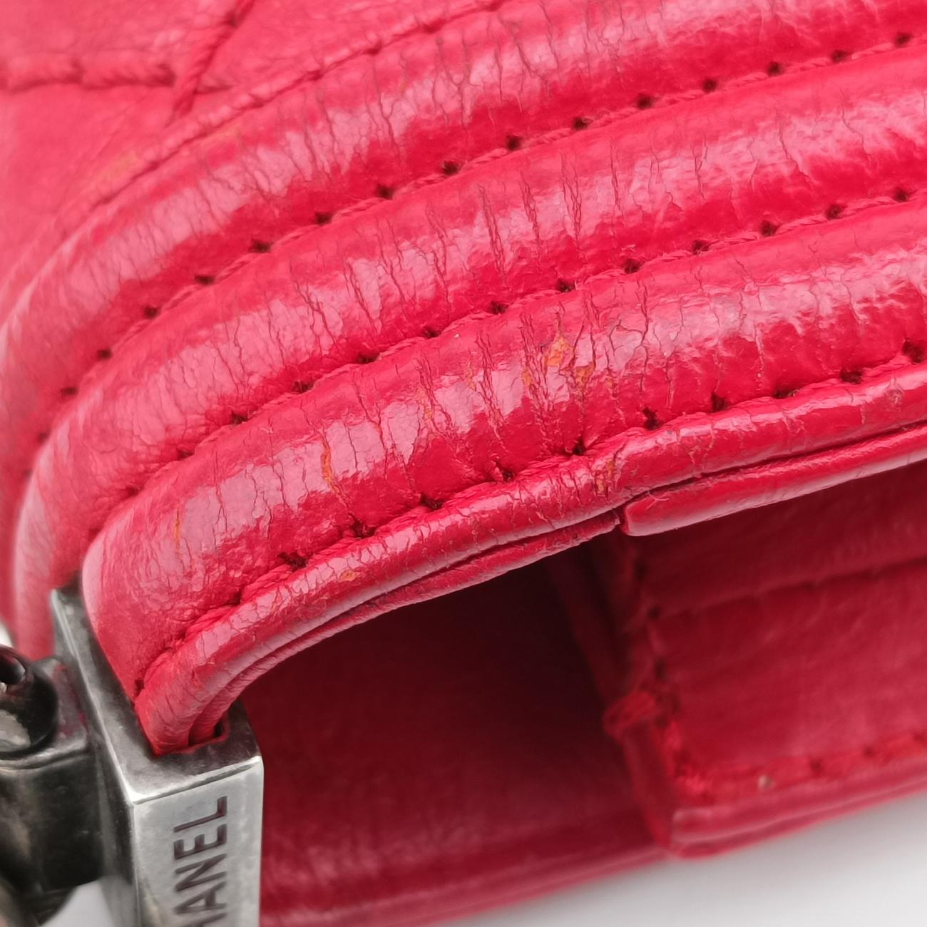 BOY CHANEL Red Leather 18893037