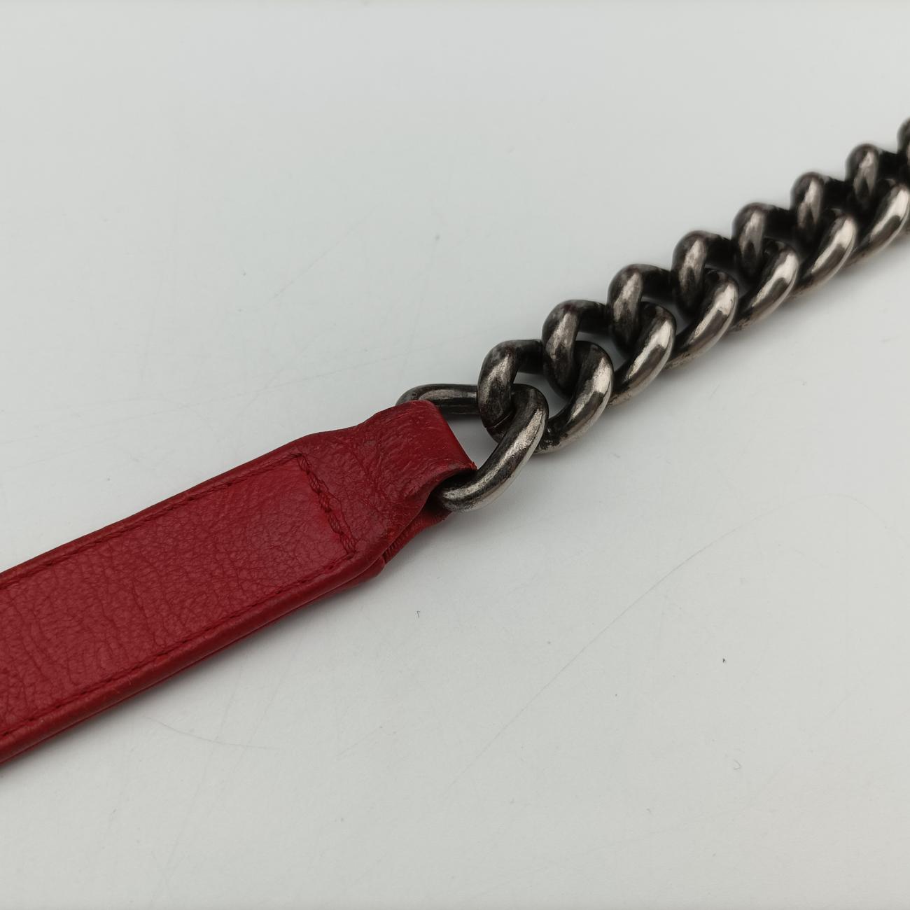 BOY CHANEL Red Leather 18893037