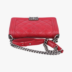 BOY CHANEL Red Leather 18893037