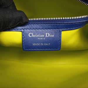 Lady Dior Rose Red x Yellow x Blue lambskin 15-BO-1103