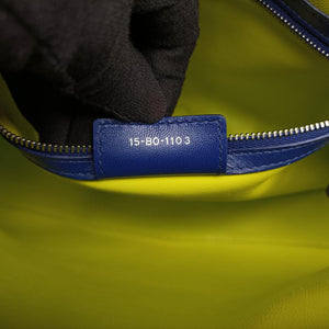 Lady Dior Rose Red x Yellow x Blue lambskin 15-BO-1103