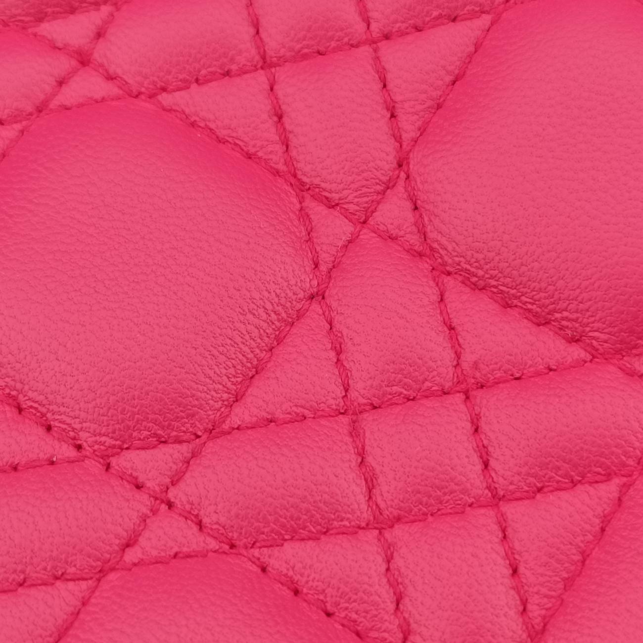 Lady Dior Rose Red x Yellow x Blue lambskin 15-BO-1103