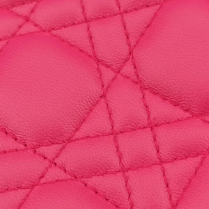 Lady Dior Rose Red x Yellow x Blue lambskin 15-BO-1103